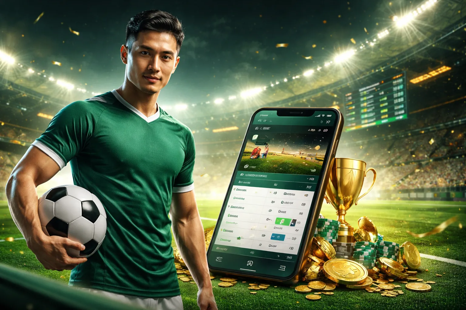 Banner quảng cáo Lnk Bong88 với các trò chơi cá cược sôi động